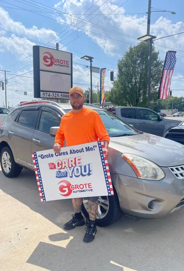 Happy customer at Grote Automotive in Moline, Illinois