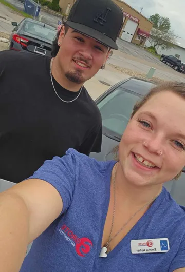 Happy customer at Grote Automotive in Moline, Illinois